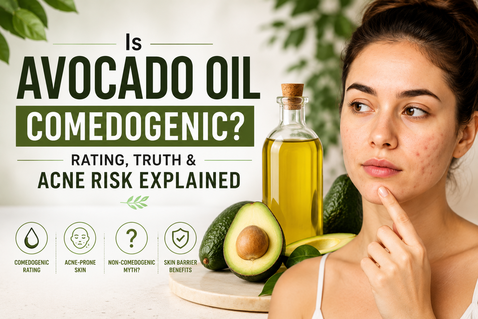 Is Avocado Oil Comedogenic? Rating, Truth & Acne Risk Explained